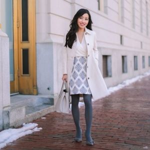 New J.Crew Classic Lady Day Coat in Italian Double-Cloth Wool 4P